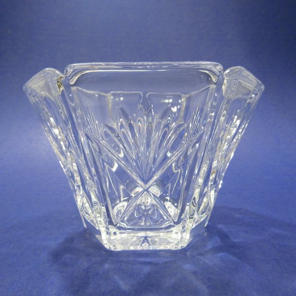 Other - Heavy Crystal Cut Clear Glass Votive Candle Holder
